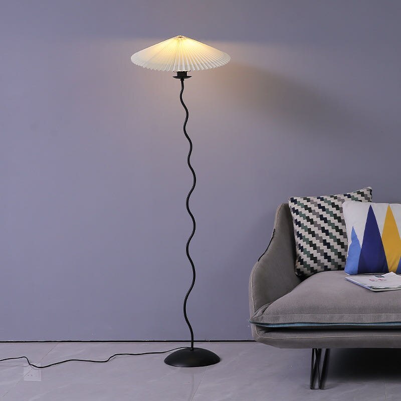 Renée Modern Sponge Fabric Led Floor Lamp, Bedroom 