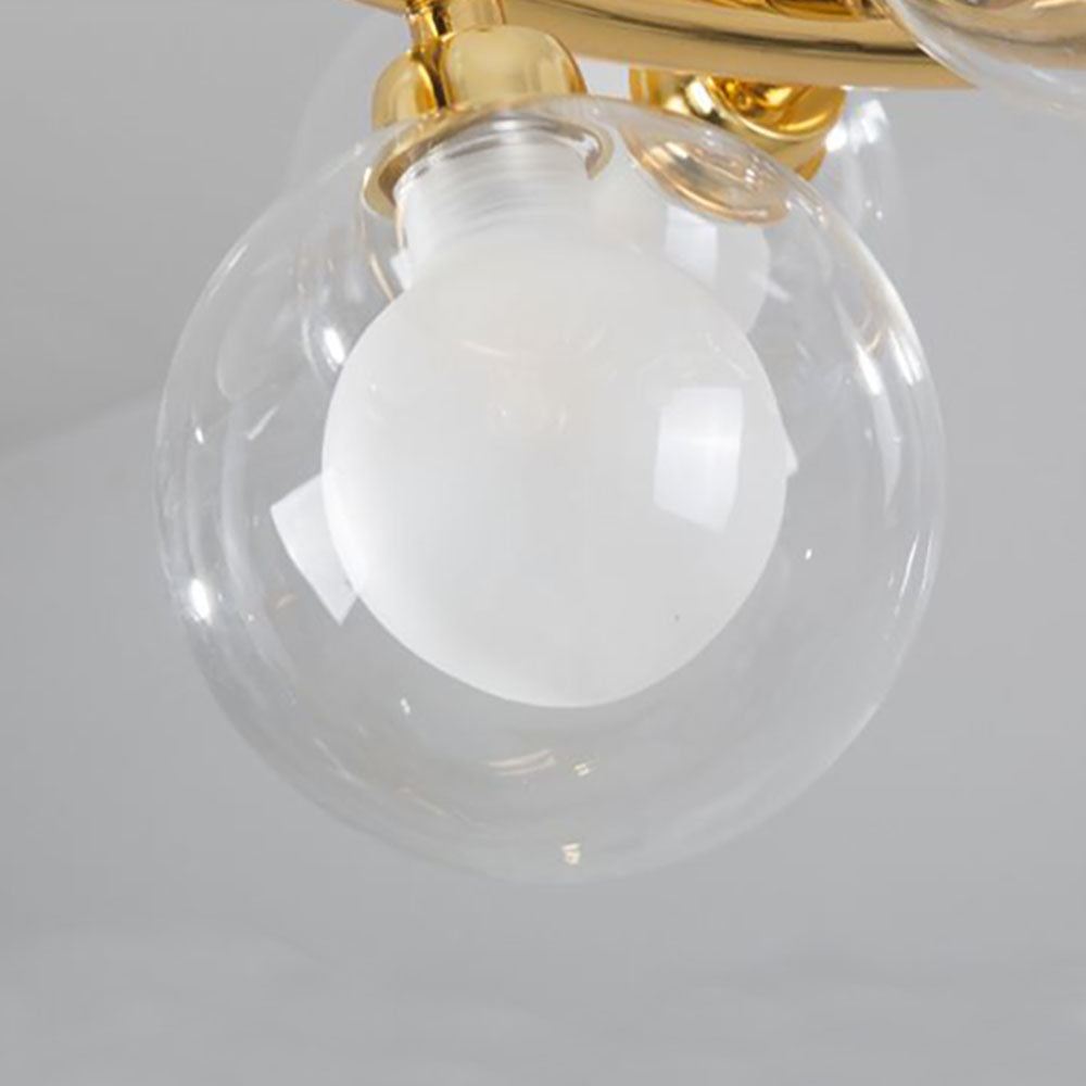 Valentina Modern Gold Bubble Pendant Lamp, Metal &amp; Glass