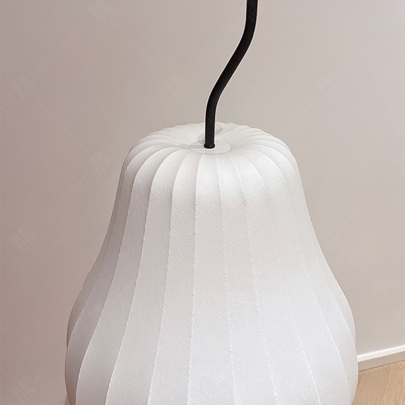 Renée Floor lamp Pear-shaped Art Deco, Fabric/Metal, Living room