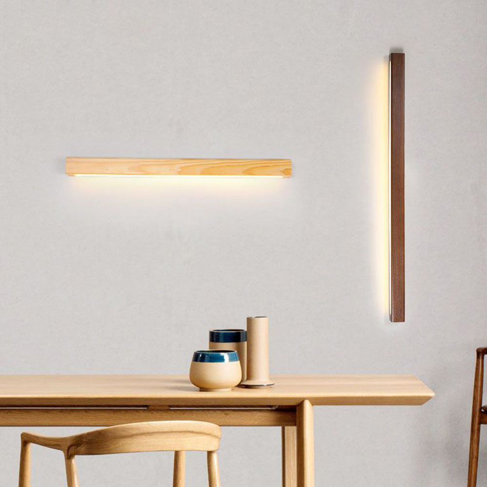 Ozawa Wall Lamp Dimmable, Wood, Living Room, Bedroom