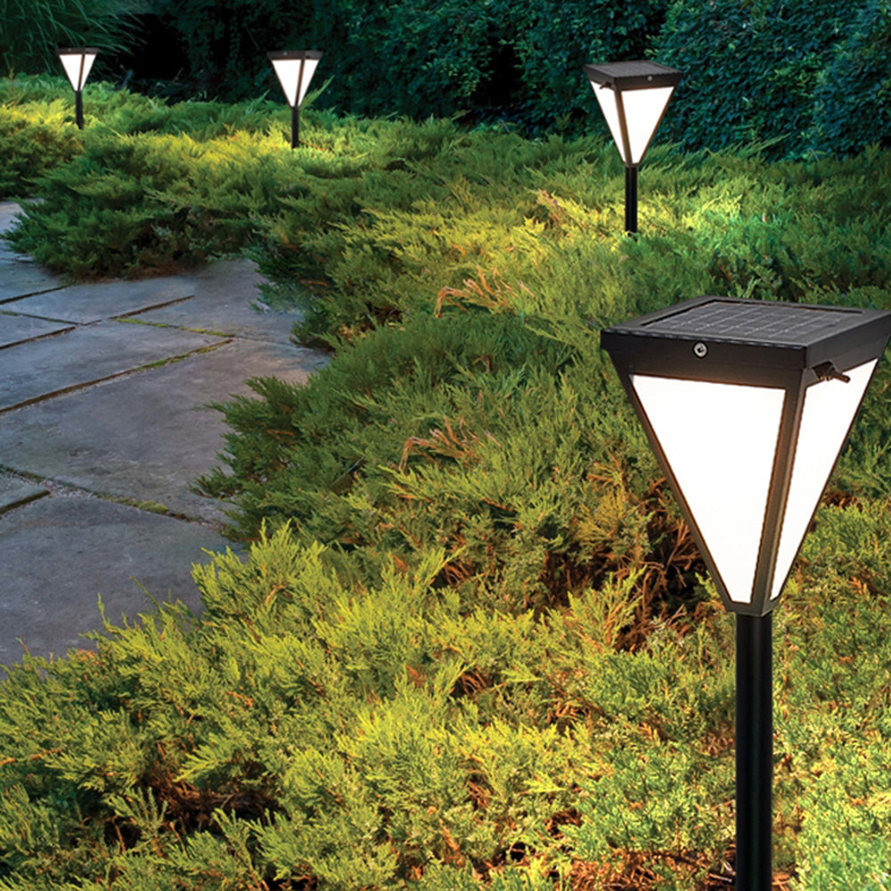 Orr Solar Outdoor Path Light, Aluminum &amp; Glass 