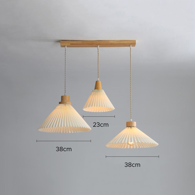 Ozawa Pendant Lamp Cluster, Pleated 4 Style, Living Room/Bedroom