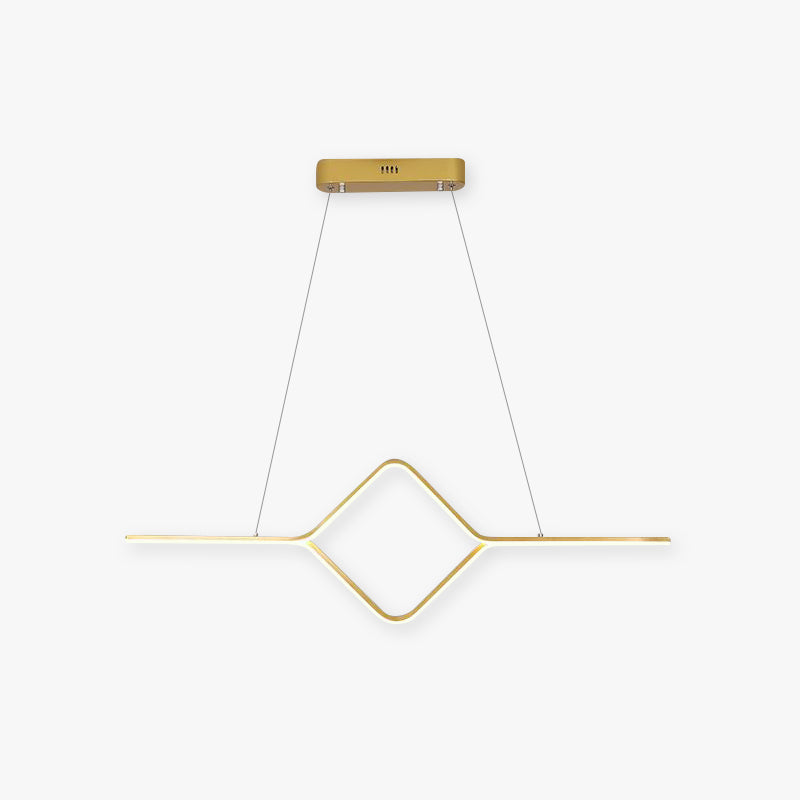 Modern simple hanging linear chandeliers 