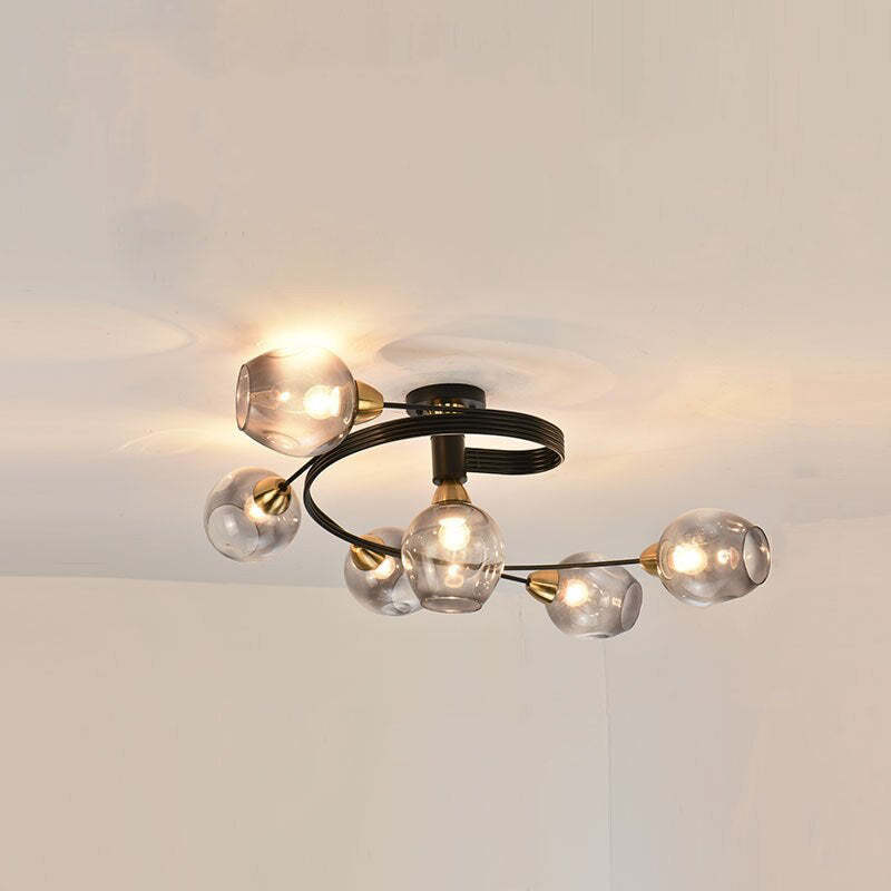 Retro Glass Ceiling Lamp for Bedroom &amp; Living Room