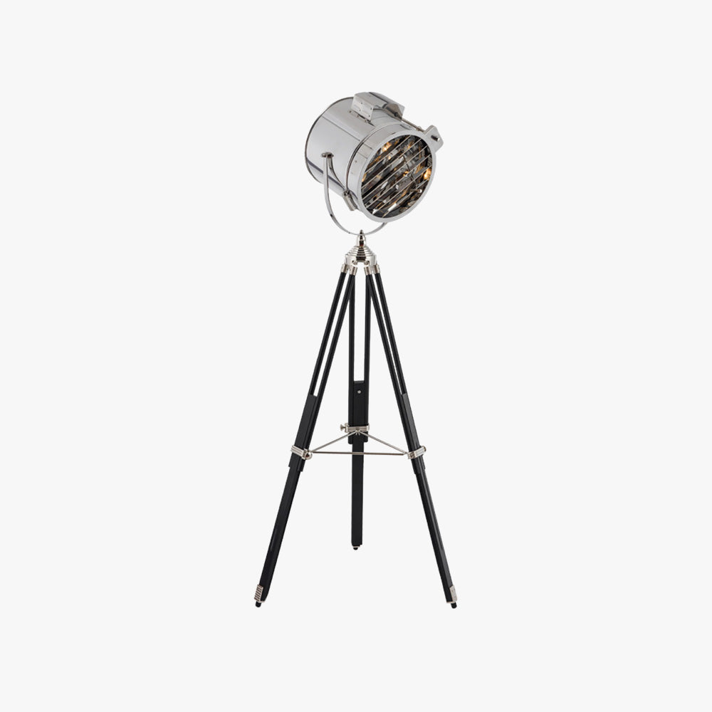 Salgado Retro Stativ Metal Gulvlampe, Sølv, Soveværelse/Studie