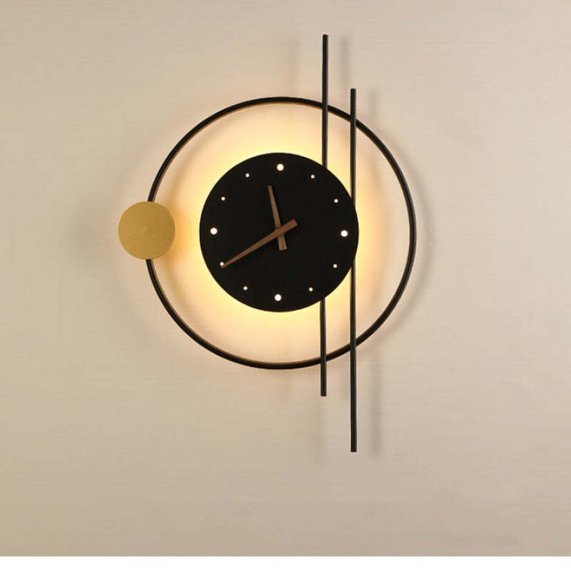 Wall Lamp - Room Decoration Light - Modern Clock Design