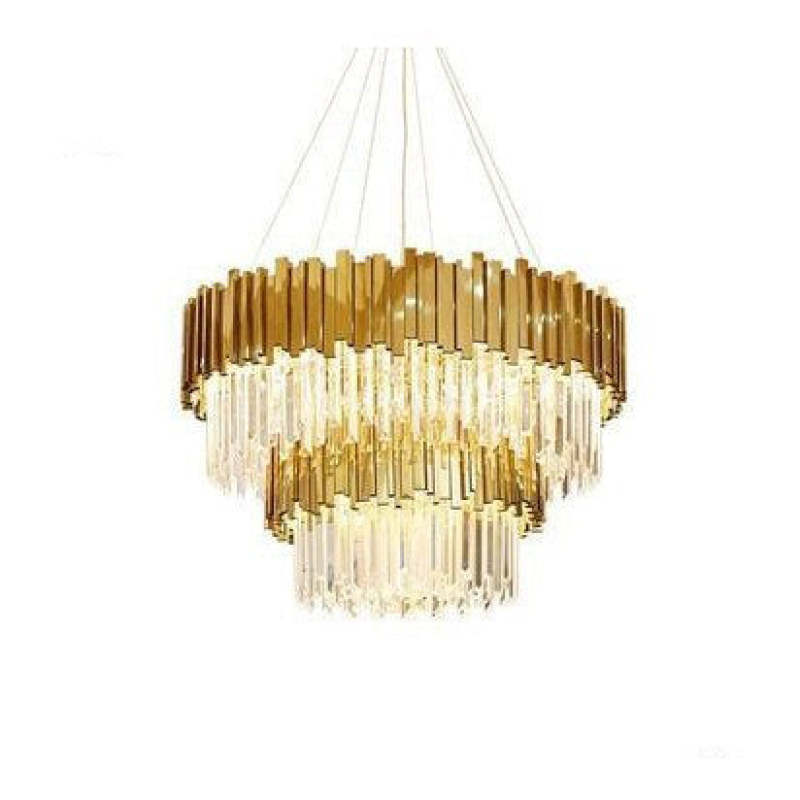 Light Luxury crystal Chandeliers Atmosphere Lsekrone Lamp 