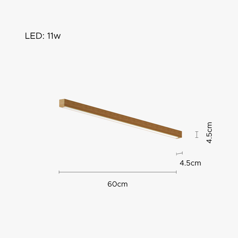 Edge Ceiling lamp, Wood 60/100cm 