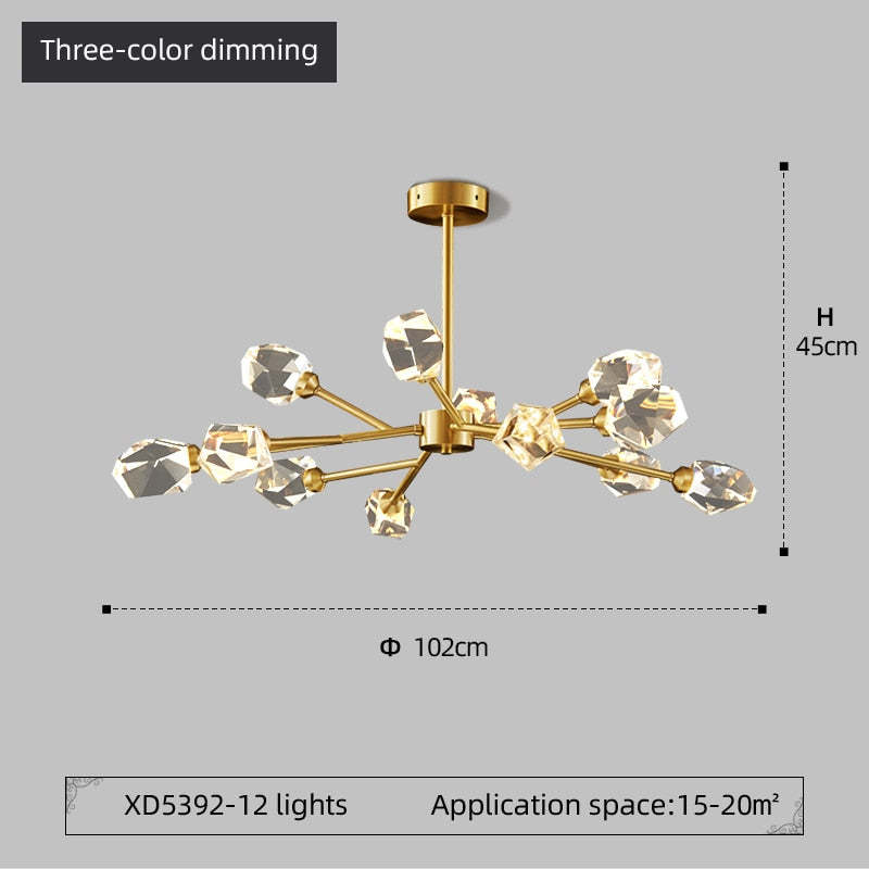 Modern LED Lysekroner Krystal Pendellampe - Las Sola-DK