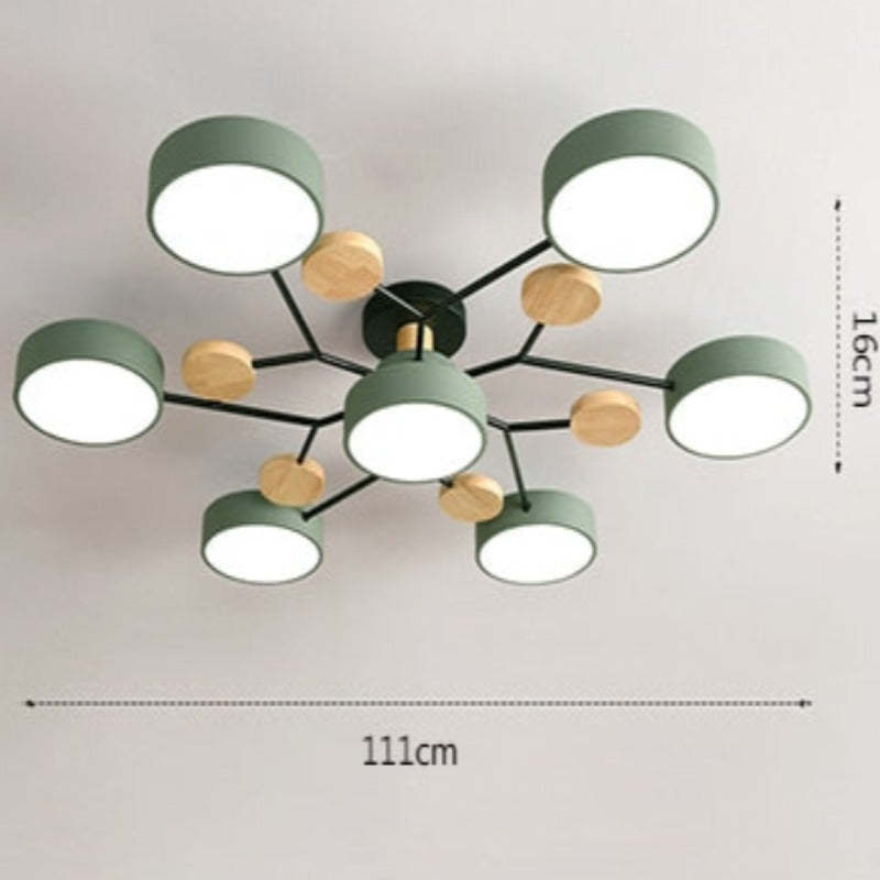 Modern Rund LED-Loftslampe til Stue & Soveværelse - Las Sola-DK