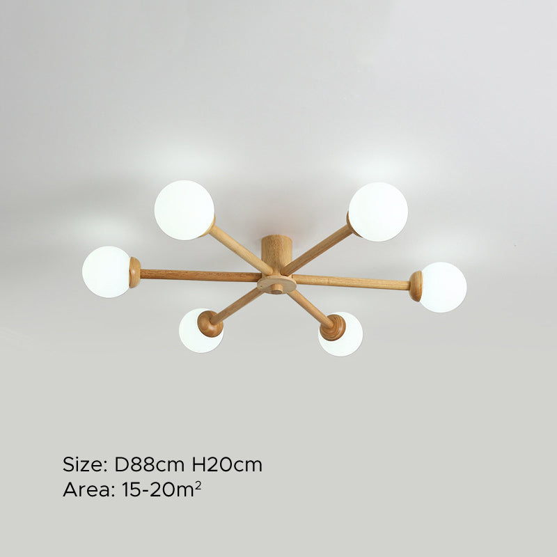 Ozawa Ceiling lamp, 6/8 head