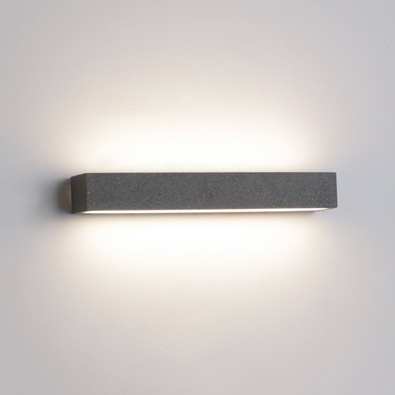 Edge Outdoor Wall Lamp, Black/White, 24/38cm