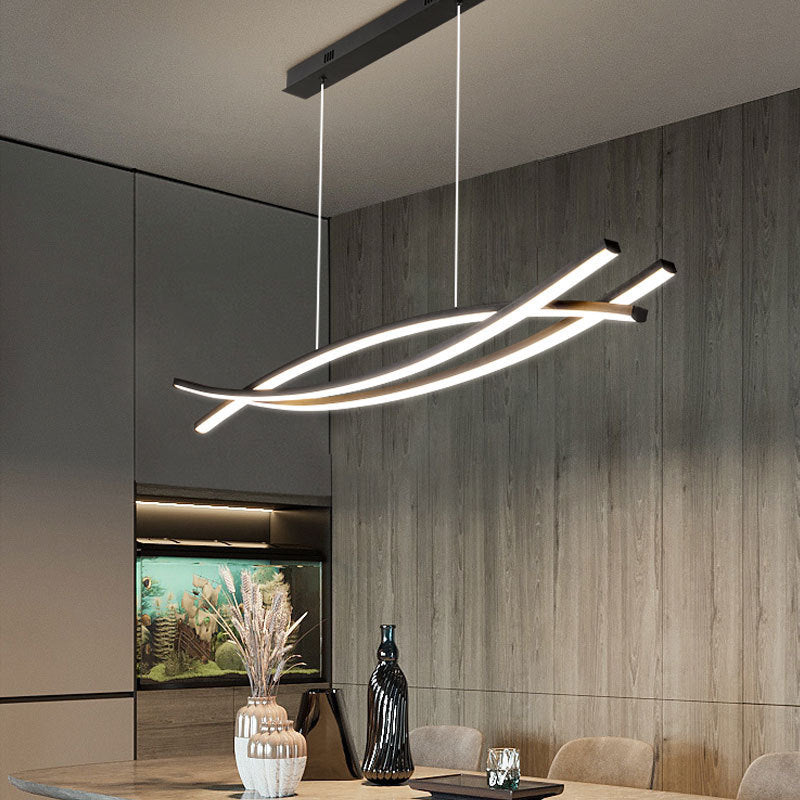 Jibril Modern Pendant lamp Metal&amp;Silica gel, Restaurant/Living room/Dining room