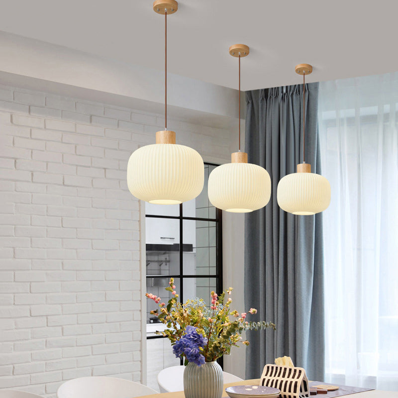 Ozawa Pendant Lamp, 2 Style, Wood&amp;Glass, Living Room/Bedroom