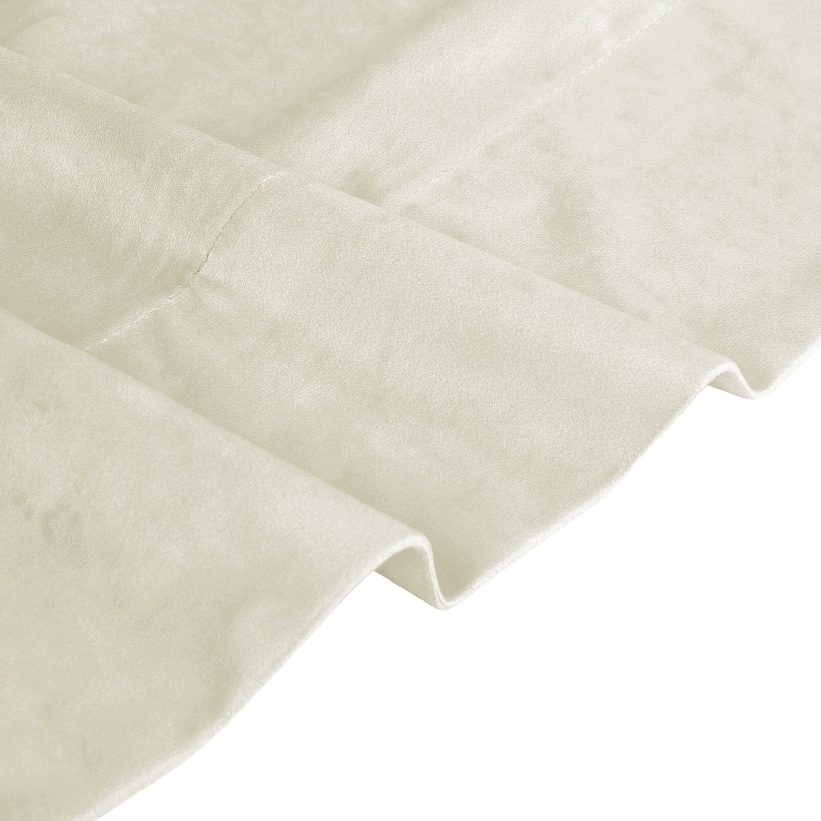 Plushy Moderne Fløjl Polyester Hvid Minimalistisk Mørklægningsgardin Stue/Soveværelse Sporsæt
