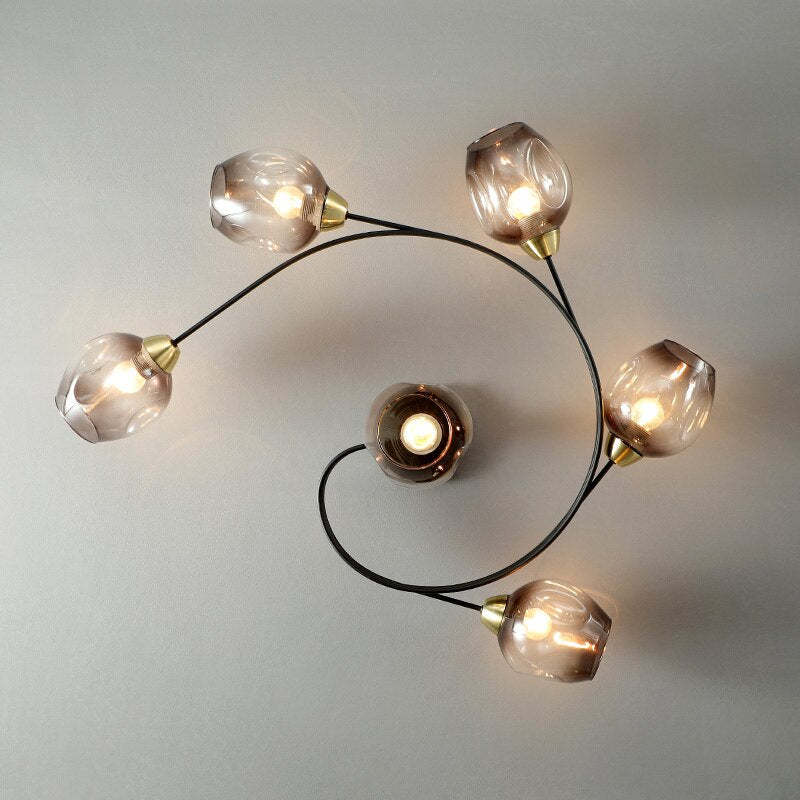 Retro Glass Ceiling Lamp for Bedroom &amp; Living Room