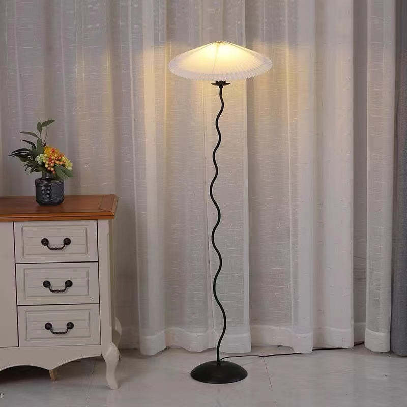 Renée Modern Sponge Fabric Led Floor Lamp, Bedroom 