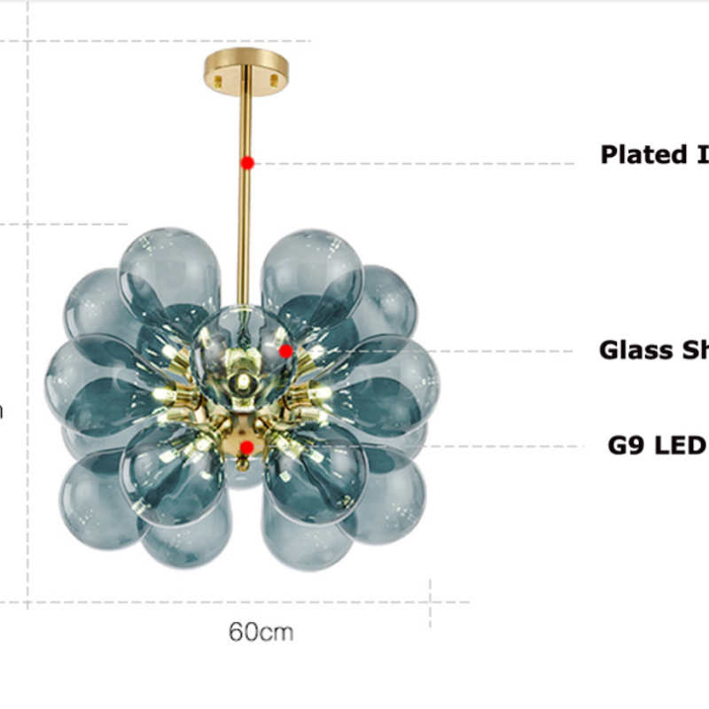 Nordic Bobler LED Glas Pendellampe Stuen/Soveværelset - Las Sola-DK