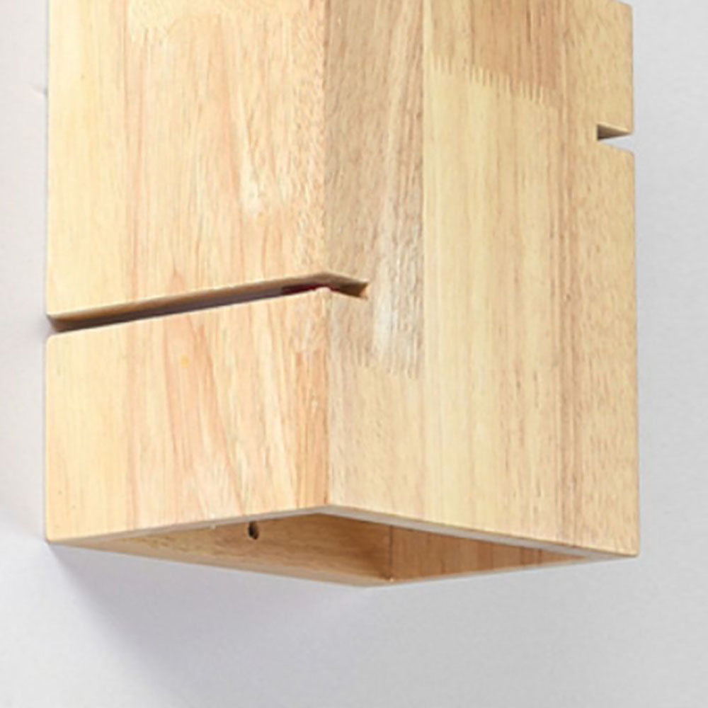Ozawa Wall Lamp Rectangular Minimalist, Mounted Bedside Table, Wood, Bedroom