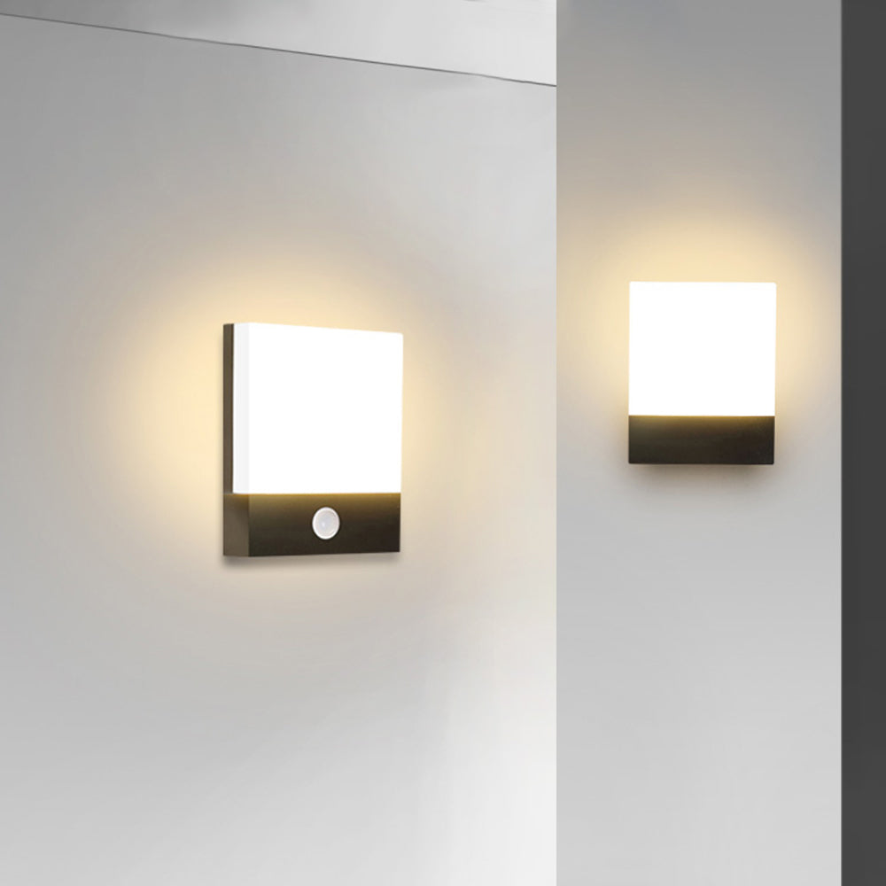 Orr Sort & Hvid Sensor Udendørslamper Udendørs væglampe, Gangen/Have