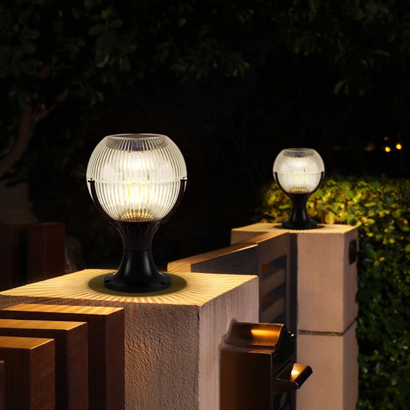 Hailie Solar Pier-Mount Outdoor Lights 