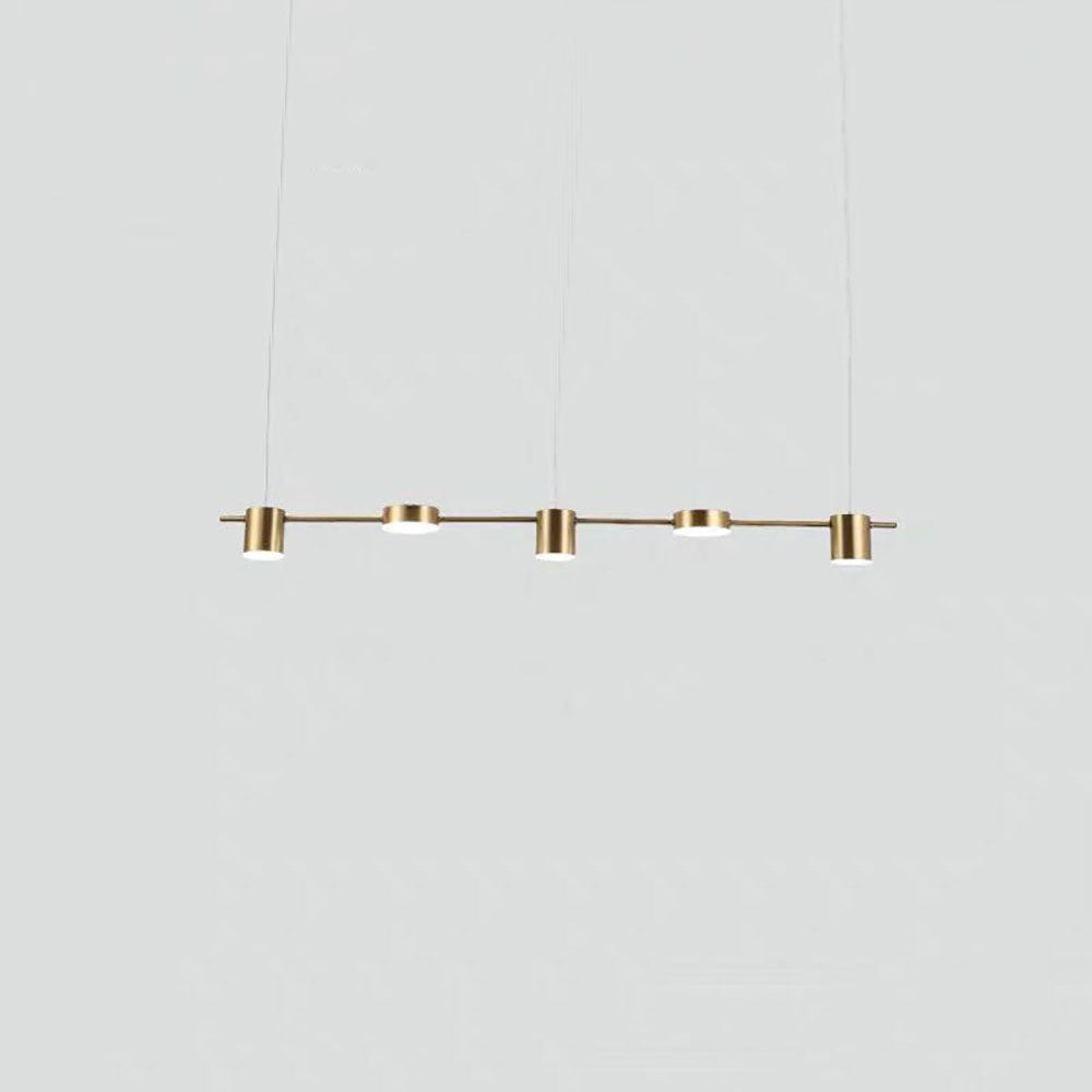 Weiss Minimalist Multi Metal Pendant Lamp, Black/Gold