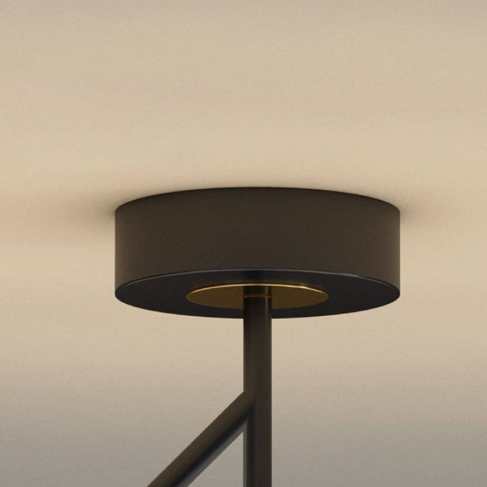 Valentina Semi-Ceiling Lamp, Gold &amp; Black, 2 Styles 