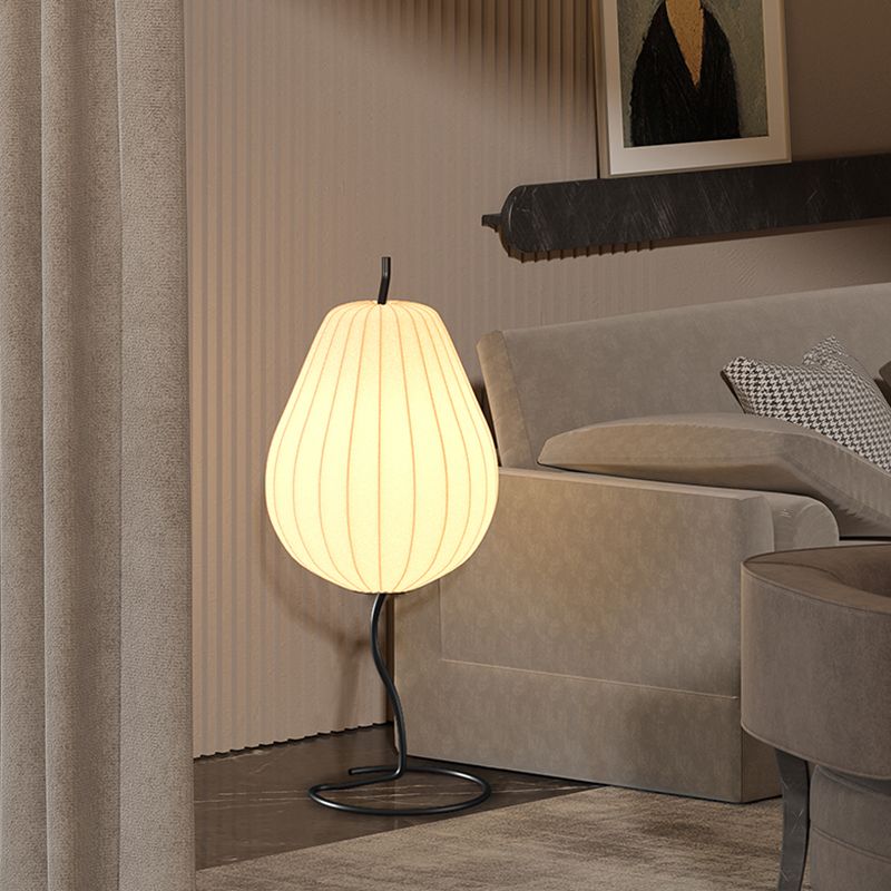 Renée Retro pear-shaped fabric Metal Floor lamp, Living room/Bedroom