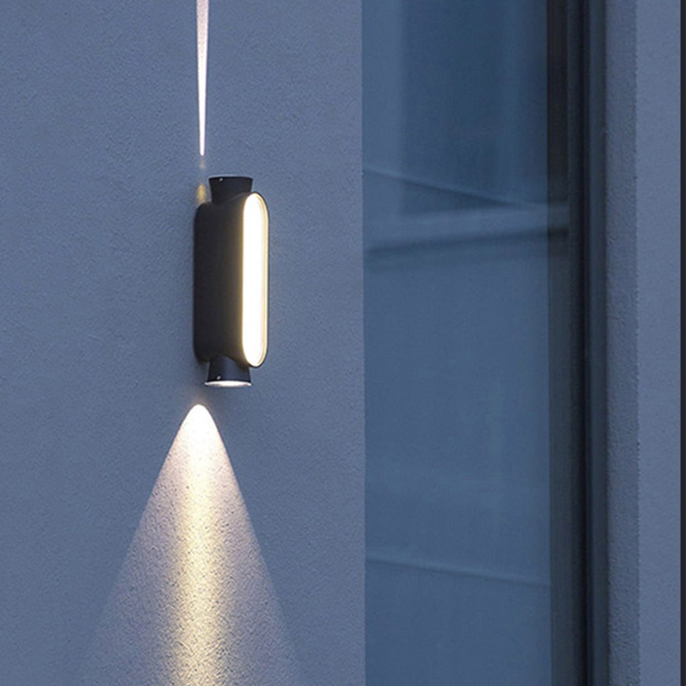 Pena Minimalist Outdoor Wall Lamp, L 18/28CM 