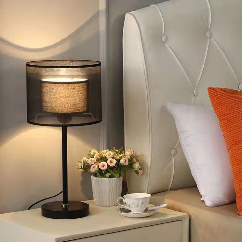 Baines Fabric lamp shade Table and floor lamp, 2 colours 