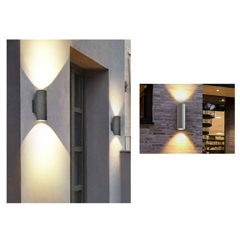 Zaid Cement Outdoor Wall Lamp Double-headed