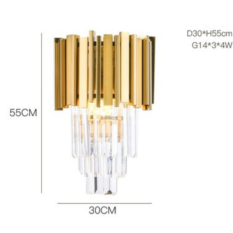 Light Luxury crystal Chandeliers Atmosphere Lsekrone Lamp 