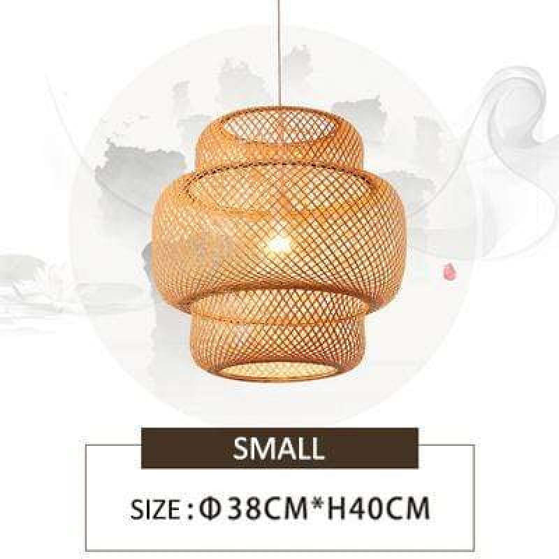 Japanese Stil Bambus Rattan Pendellampe - Las Sola-DK