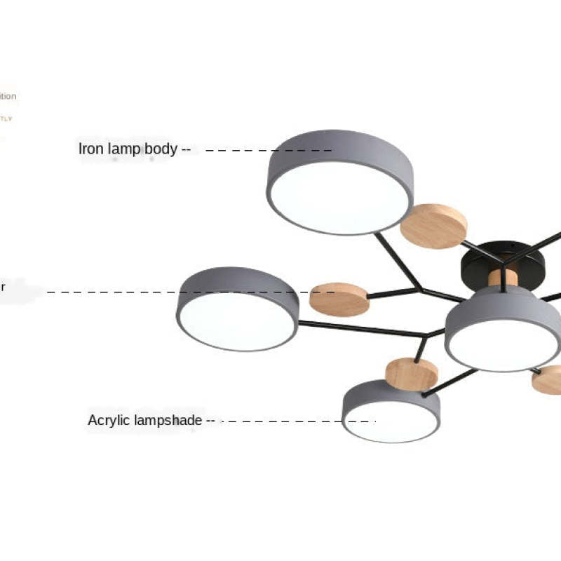 Modern Rund LED-Loftslampe til Stue & Soveværelse - Las Sola-DK