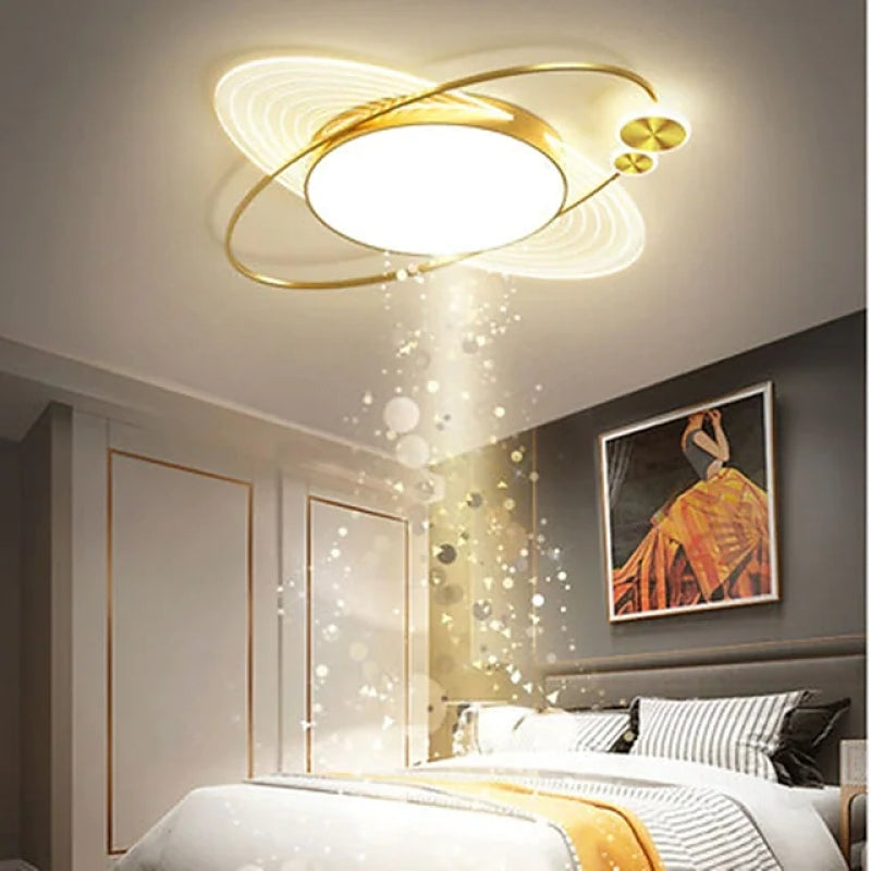 Metal Circular LED ceiling lamp for Living Room &amp; Bedroom