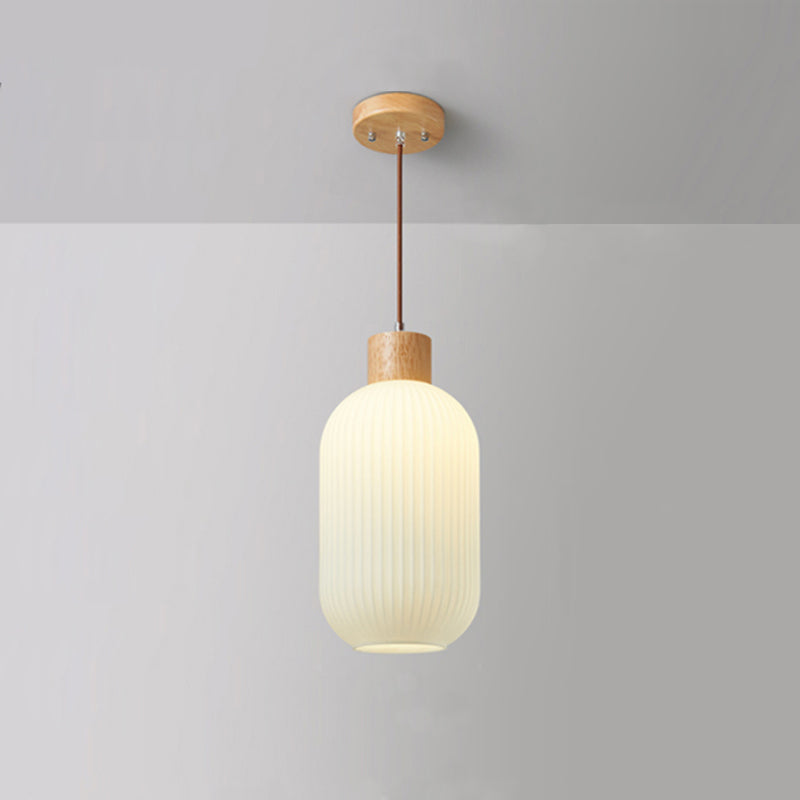 Ozawa Pendant Lamp, 2 Style, Wood&amp;Glass, Living Room/Bedroom