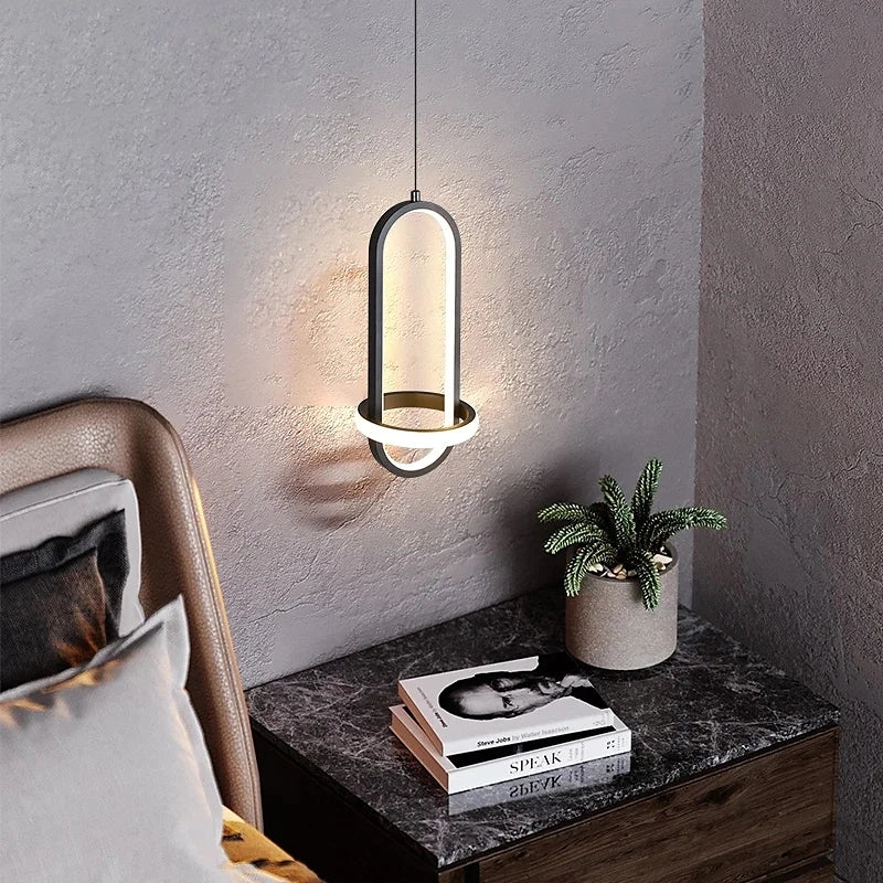 Modern minimalist bedside table Chandeliers