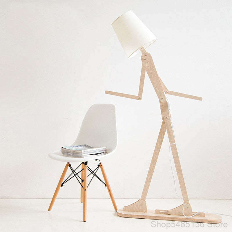 Ozawa Wooden Wooden Man floor and table lamp, 2 colours 