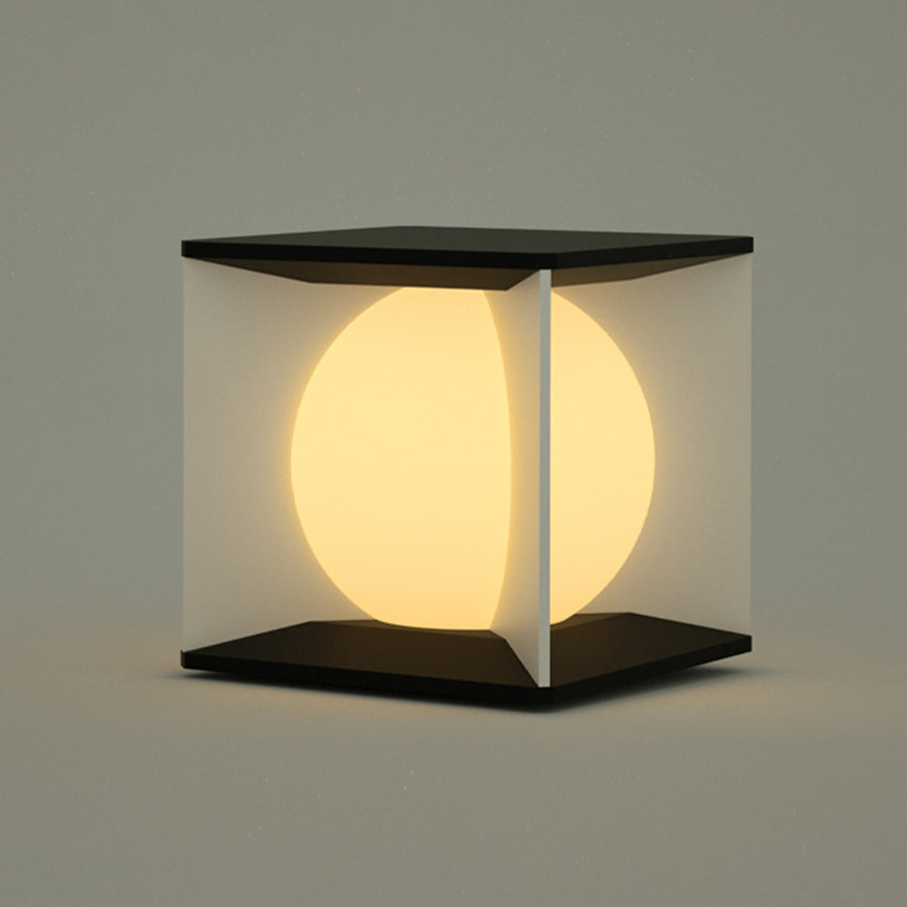 Elif Moon Outdoor Floor Lamp, Pillar Light 