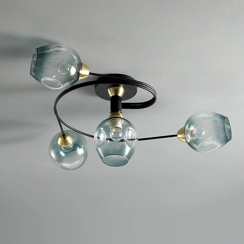 Retro Glass Ceiling Lamp for Bedroom &amp; Living Room