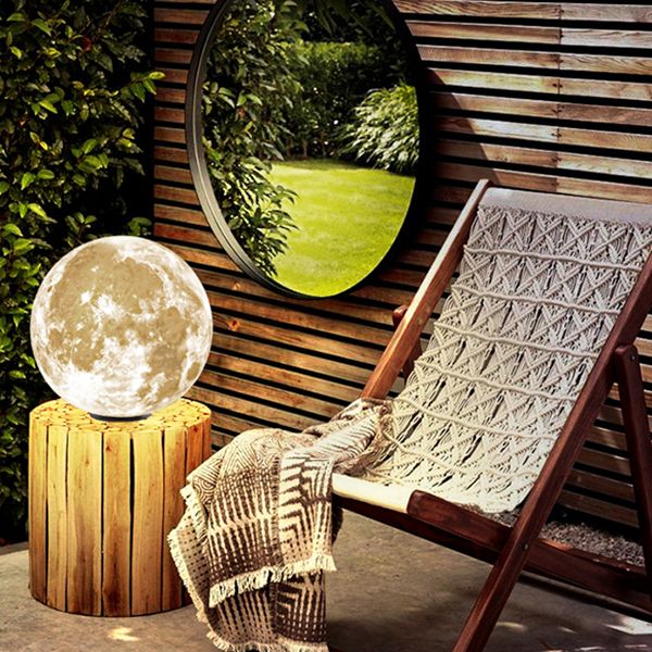 Elif Moon Solar Pier-Mount Outdoor Lamps