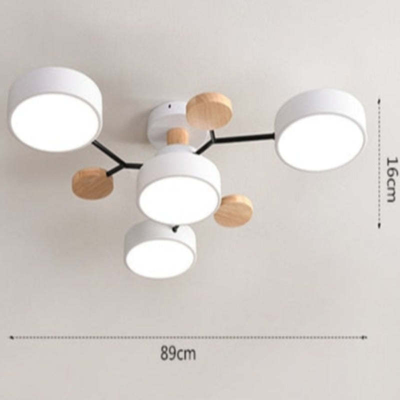 Modern Rund LED-Loftslampe til Stue & Soveværelse - Las Sola-DK