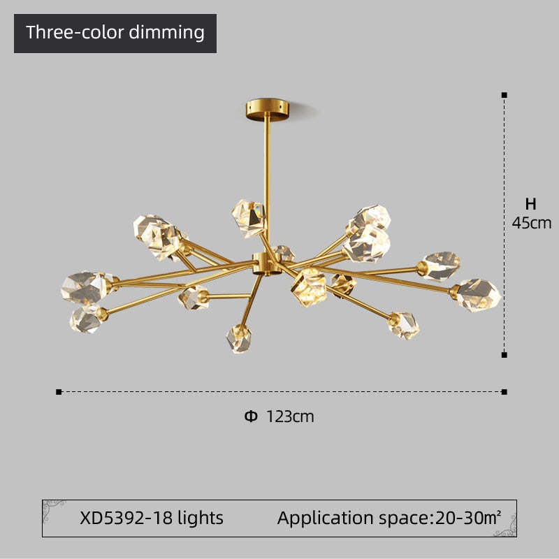 Modern LED Lysekroner Krystal Pendellampe - Las Sola-DK