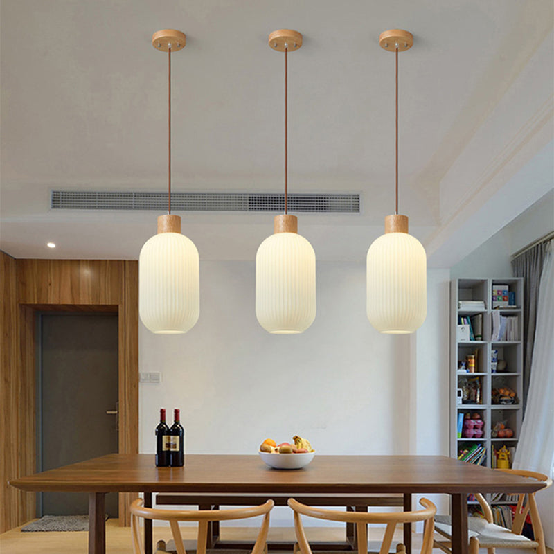 Ozawa Pendant Lamp, 2 Style, Wood&amp;Glass, Living Room/Bedroom