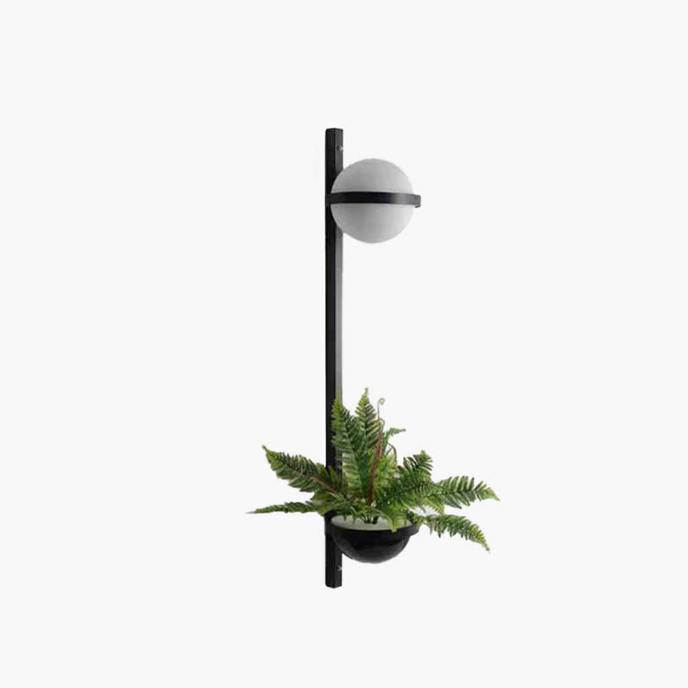 Valentina Outdoor Solar Wall Lamp with Plant Pot, 4 Styles 