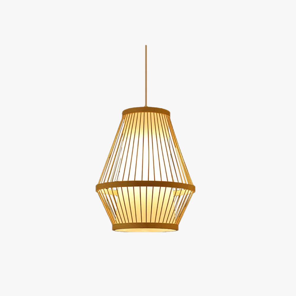 Rattan Vintage Handmade woven bamboo, Hanging lamp, Pendant lamp 