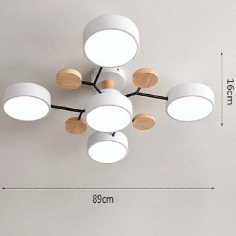 Modern Rund LED-Loftslampe til Stue & Soveværelse - Las Sola-DK