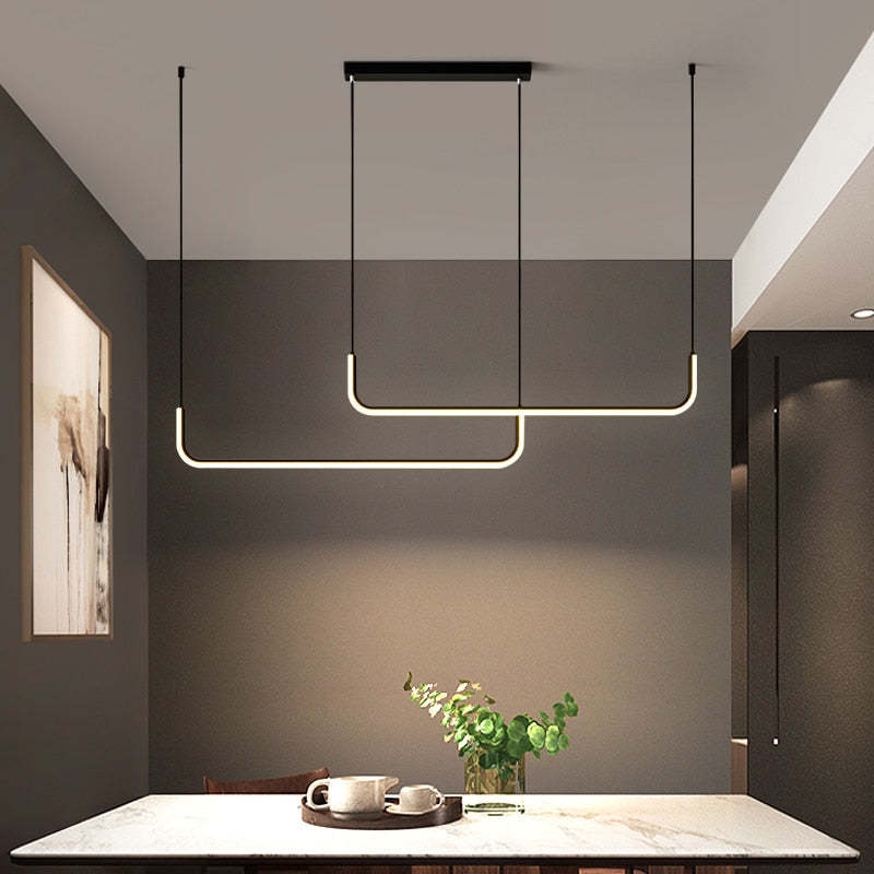 Minimalist LED-foring pendellampe bordlampe - Las Sola-DK