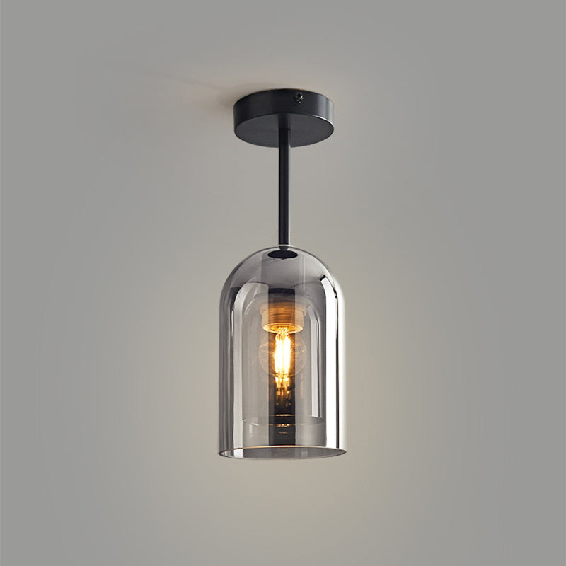 Sanna Semi-Loftslampe 4 Stilarter lang, ren Kobber & Glas