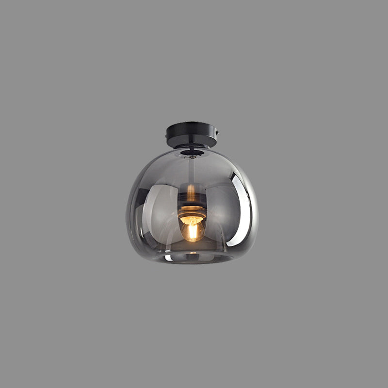 Sanna Semi-Loftslampe 4 Stilarter, Kobber & Glas